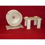 Kolotoč 21,5 cm s platformou, dřevo + hliník