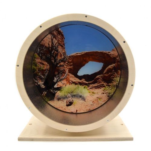 Kolotoč 33,5 cm, dřevo + hliník, dekor. ochrana